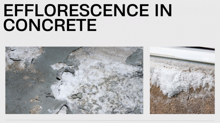 Efflorescence in Concrete
