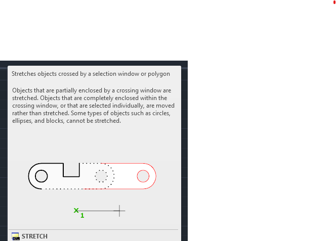 Stretch Command In AutoCAD 