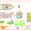 Elvation Drawing Electricty Power. Office Building