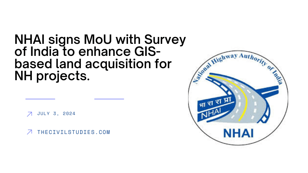 NHAI signs MoU with Survey of India