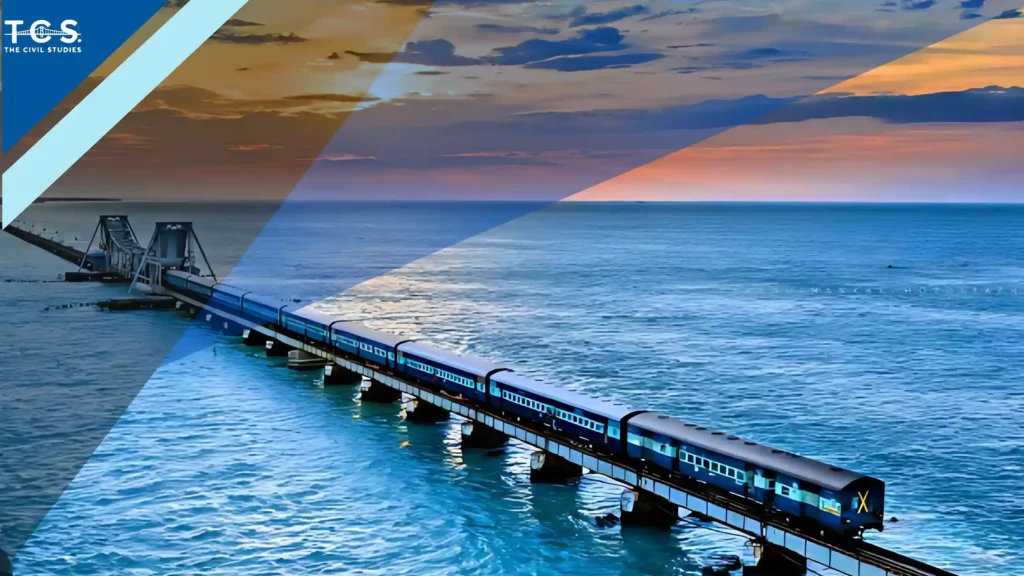 Pamban Bridge Rail Corssing, Tamil Nadu, first bridge in indian, which makes us a proud on this engineering marvel 