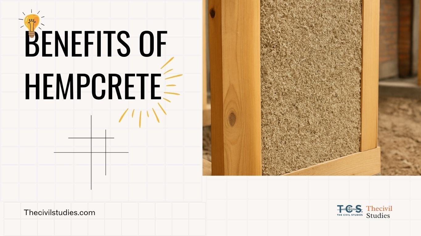 Close-up view of a natural hempcrete wall with visible plant fibers and lime texture, highlighting its use in sustainable construction.
