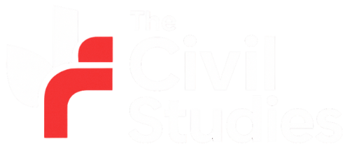 The Civil Studies logo symbol with abstract engineering grid, construction design, and modern education branding.